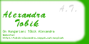 alexandra tobik business card